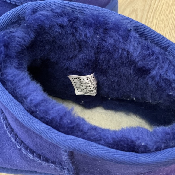 Ugg Ultra Mini boots Naval Blue - size 9 - Picture 5 of 6